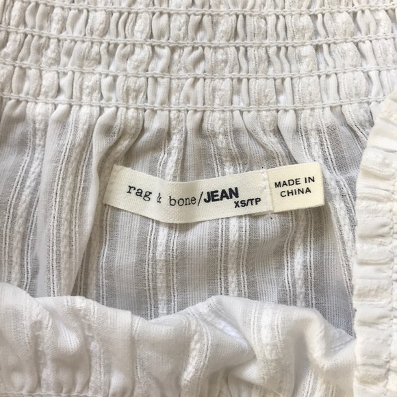 Rag and Bone Drew off the shoulder top - Picture 3 of 4